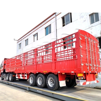 3 eixos 40 60 70tons Semi-remolque de carga caixa de parede lateral remolques com pedido personalizado