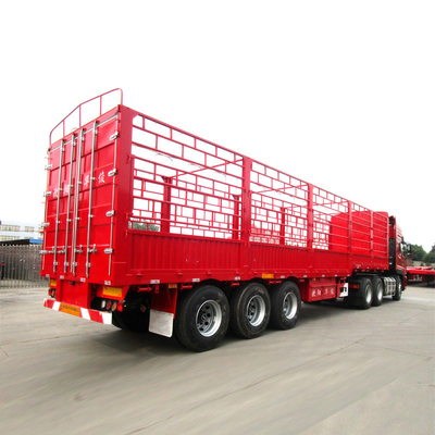 3 eixos 40 60 70tons Semi-remolque de carga caixa de parede lateral remolques com pedido personalizado