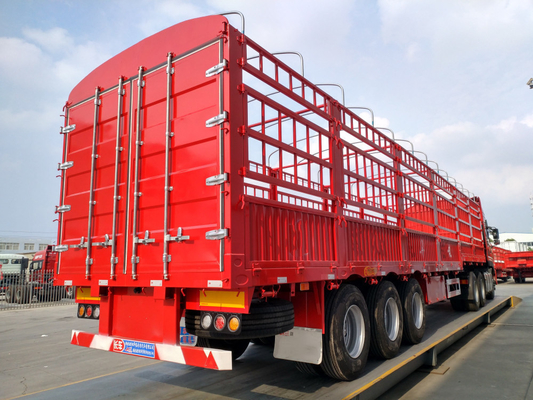 3 eixos 40 60 70tons Semi-remolque de carga caixa de parede lateral remolques com pedido personalizado