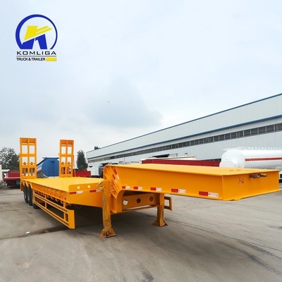 3 eixos 60 toneladas Lowboy Trailers com serviço pós-venda