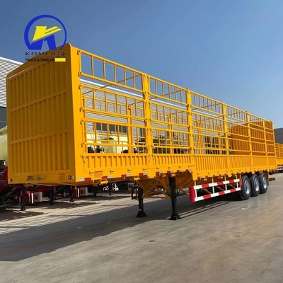 Semi-reboque de transporte de mercadorias a granel de utilidade pública de 30-100 t Capacidade de carga e projeto durável