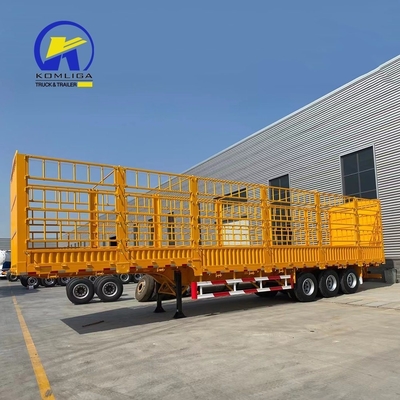 Semi-reboque de transporte de mercadorias a granel de utilidade pública de 30-100 t Capacidade de carga e projeto durável