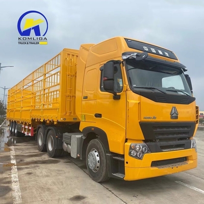 Semi-reboque de transporte de mercadorias a granel de utilidade pública de 30-100 t Capacidade de carga e projeto durável
