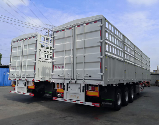 Caixa de ferramentas de uma peça 1m * 0,5m * 0,5m vedação plana semi-reboque para transporte de carga