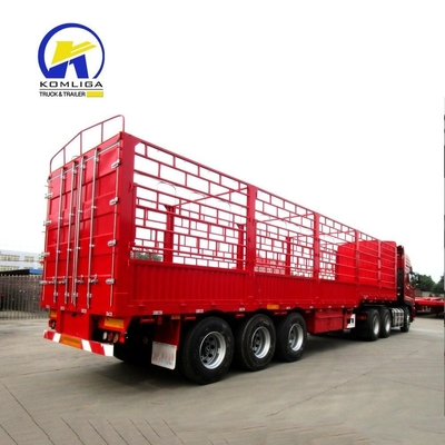 13000x2500x3900mm 2 eixos 3 eixos Top Box Open Cargo Trailer para serviço pós-venda