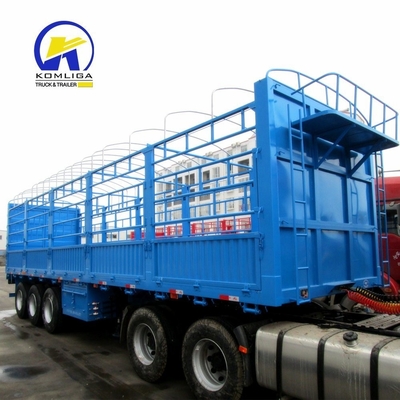 13000x2500x3900mm 2 eixos 3 eixos Top Box Open Cargo Trailer para serviço pós-venda
