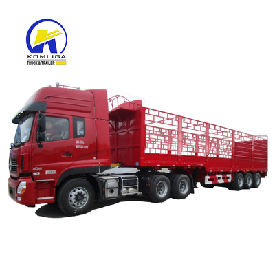 30-100 t Capacidade de carga Reboque de carga de cama plana para transporte de mercadorias de longa distância