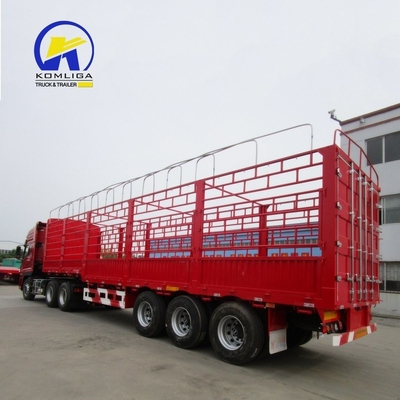 30-100 t Capacidade de carga Reboque de carga de cama plana para transporte de mercadorias de longa distância