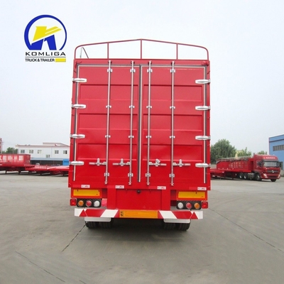 30-100 t Capacidade de carga Reboque de carga de cama plana para transporte de mercadorias de longa distância