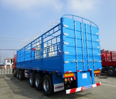 Fechaduras de torção opcionais Carga pesada de 60 a 80 toneladas Van Box Fence Cargo Semi trailer 13m 14m 15m