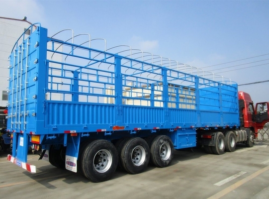 Fechaduras de torção opcionais Carga pesada de 60 a 80 toneladas Van Box Fence Cargo Semi trailer 13m 14m 15m