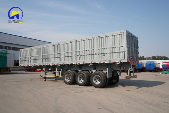 Classe de carga pesada 3 eixos 40tons 60tons semi-reboque de carga com suspensão mecânica