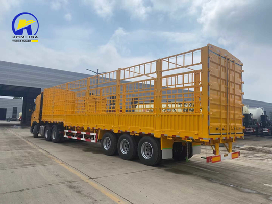 Jost 2.0 ou 3.5 Inch King Pin 60t Fence Trailer Semi-trailer para transporte de carga