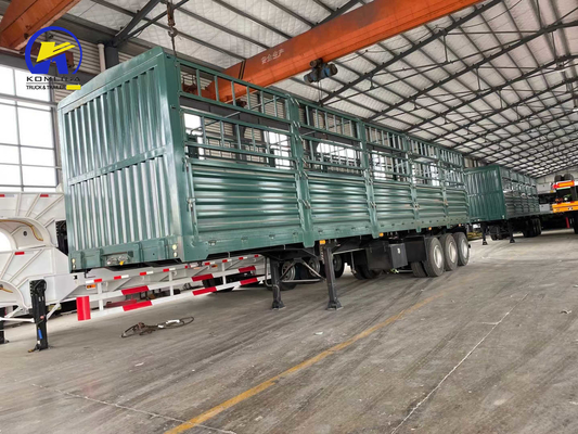 Jost 2.0 ou 3.5 Inch King Pin 60t Fence Trailer Semi-trailer para transporte de carga