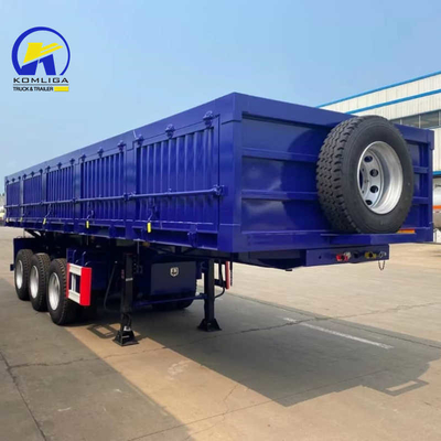 Caixa de ferramentas de uma peça 1m * 0,5m * 0,5m Sinotruk Heavy Trailer 3 eixos 80t Cargo Semi-trailer