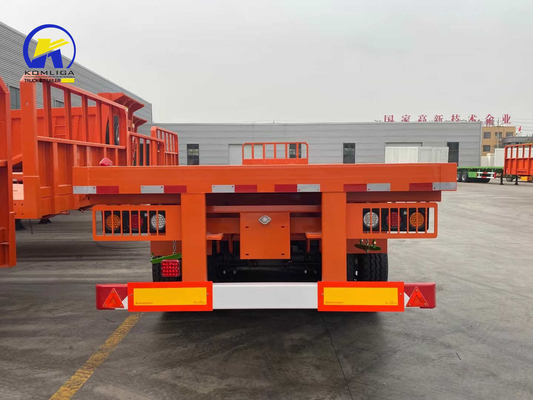 Sinotruk 3 eixos 4 eixos contêiner de banco plano Semi-reboque com fechaduras de torção opcionais