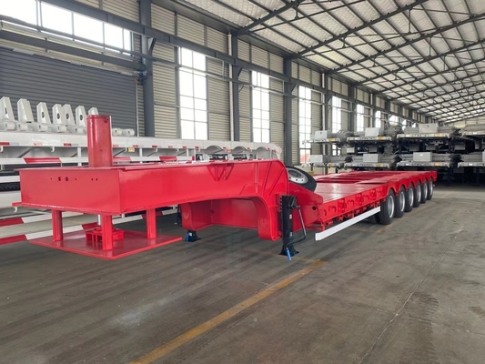 7000-8000 mm Base de rodas de cama baixa Semi-remolques para soluções de transporte de carga pesada