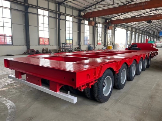 7000-8000 mm Base de rodas de cama baixa Semi-remolques para soluções de transporte de carga pesada