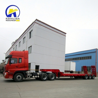 7000-8000 mm Base de rodas de cama baixa Semi-remolques para soluções de transporte de carga pesada