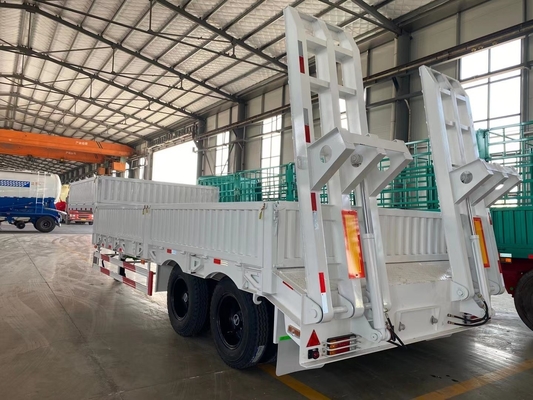 Dimensões do reboque de cama baixa Pescoço de ganso para 2-5 eixos 3 eixos 4 eixos Não auto-dumping