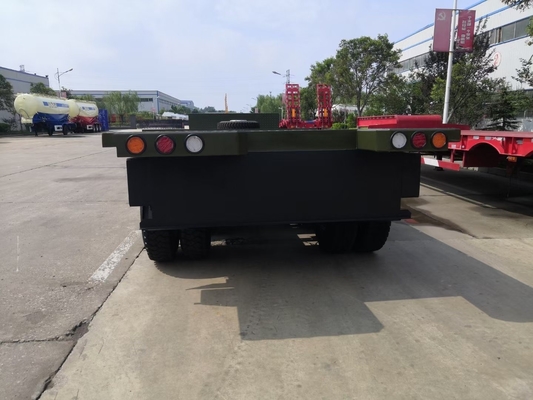 Semi-reboque de 90 mm de aço de coluna de ganso para transporte de equipamentos de grandes dimensões