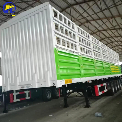 Semi-remolque de vedação de carga de aço com 9.00*22.5/8.00-20/8.5-20
