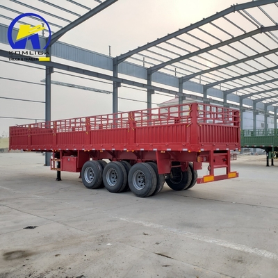 Suspensão de aço tipo braço cruzado 3/4 eixo 40 60 80 Ton Fence Cargo Semi-Truck Trailer