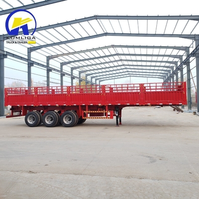 Suspensão de aço tipo braço cruzado 3/4 eixo 40 60 80 Ton Fence Cargo Semi-Truck Trailer