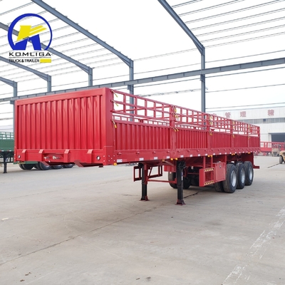3 eixos 40FT 45FT vedação parede lateral Semi-Carrier Trailer Jost duas velocidades Spport perna apoiada