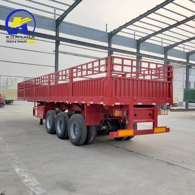 3 eixos 40FT 45FT vedação parede lateral Semi-Carrier Trailer Jost duas velocidades Spport perna apoiada