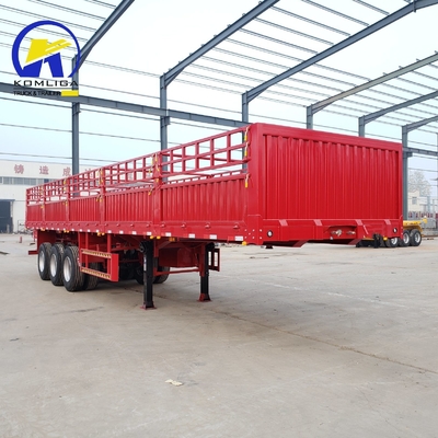 3 eixos 40FT 45FT vedação parede lateral Semi-Carrier Trailer Jost duas velocidades Spport perna apoiada