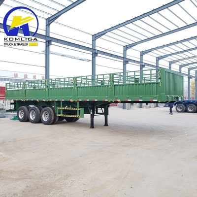 3 eixos vedação de gado Cargo Semi-Carrier Trailer com Jost 2.0 ou 3,5 polegadas King Pin