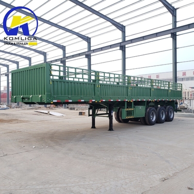 3 eixos vedação de gado Cargo Semi-Carrier Trailer com Jost 2.0 ou 3,5 polegadas King Pin