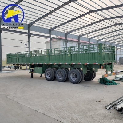 3 eixos vedação de gado Cargo Semi-Carrier Trailer com Jost 2.0 ou 3,5 polegadas King Pin