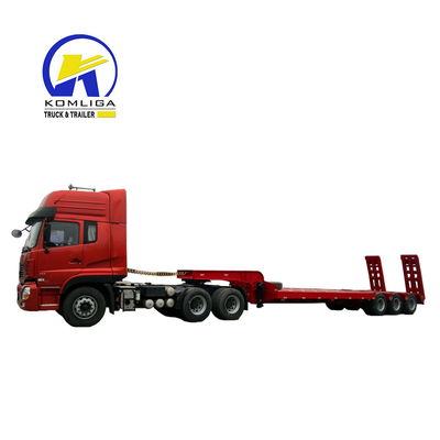 3 eixos Trailers Lowboy para transporte de longa distância