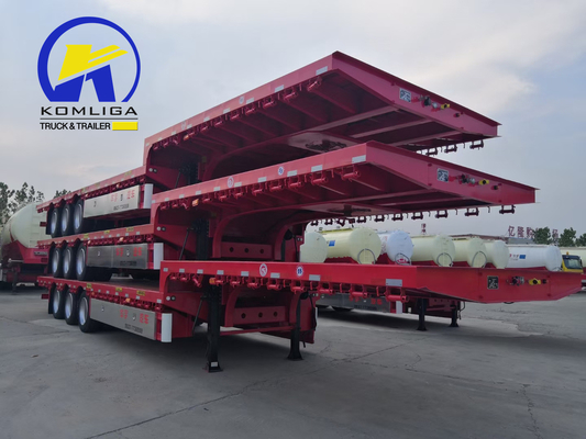 40 a 60 toneladas 2 a 3 eixos Excavador Camião Semi Lowboy Low Bed Semi Trailer para e transporte