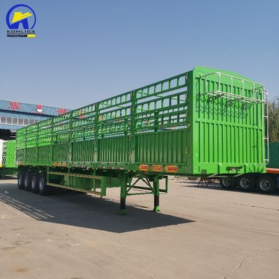 3 eixos 4 eixos Box Trailer Container Semi Trailer Fence Cargo Trailer com eixo Fuwa/BPW