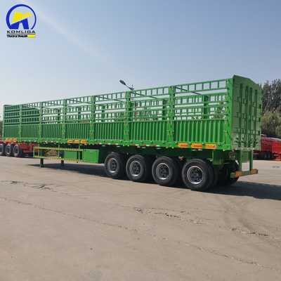 3 eixos 4 eixos Box Trailer Container Semi Trailer Fence Cargo Trailer com eixo Fuwa/BPW