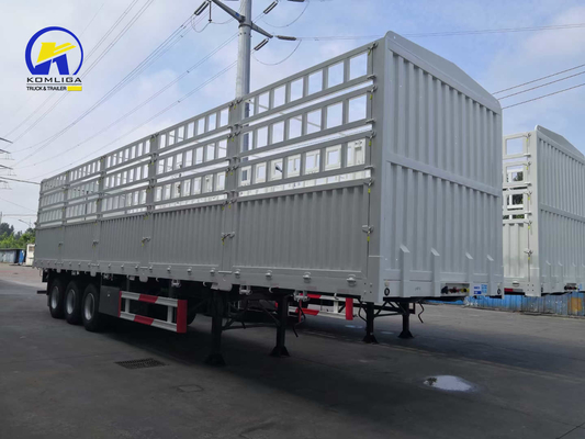 Suspensão mecânica 3 eixos 40FT Container Parede lateral Semi-remolque para dentro de suas necessidades