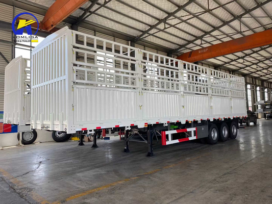 Suspensão mecânica 3 eixos 40FT Container Parede lateral Semi-remolque para dentro de suas necessidades