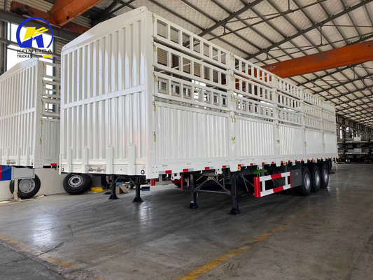Suspensão mecânica 3 eixos 40FT Container Parede lateral Semi-remolque para dentro de suas necessidades