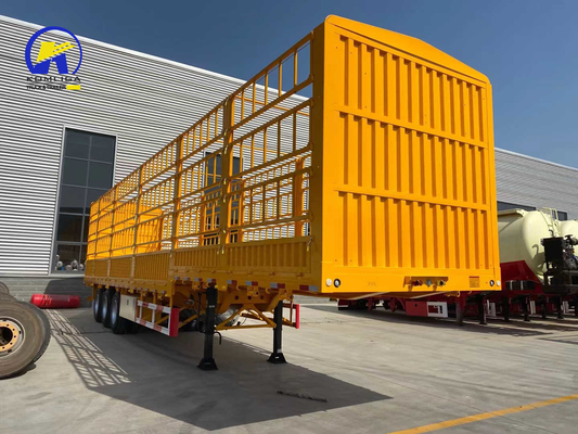 3 eixos 40FT Container Parede lateral Semi-remolque caminhão com feixe principal Q345b aço no melhor