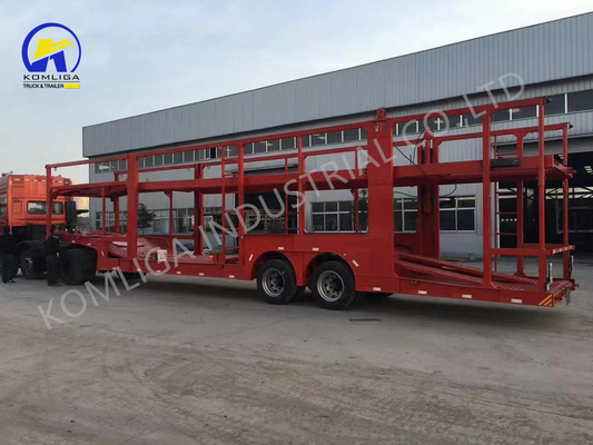 Q345b Reboques automáticos de transporte de dois andares, de tração principal de aço carbono, para transporte de automóveis