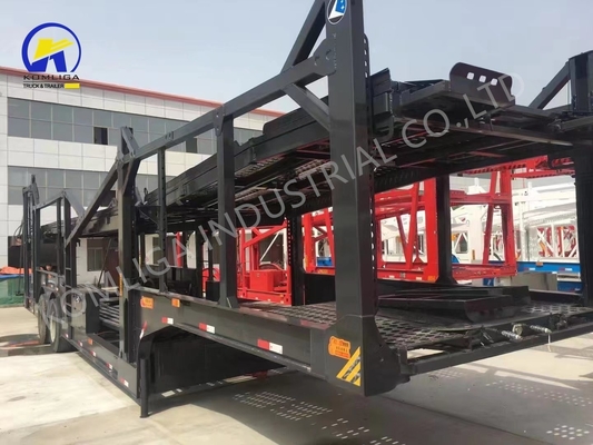 2/3 eixos Tractor de transporte Reboque de dois andares Elevação hidráulica SUV Car Carrier Truck Trailers