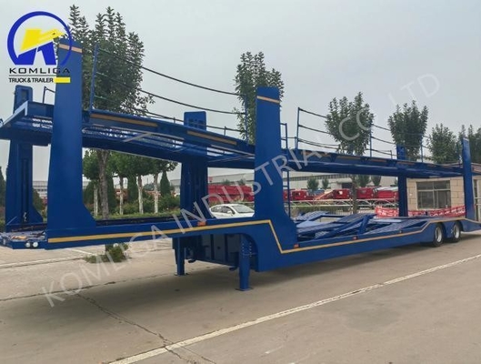 2 eixos 6 a 8 unidades de elevação hidráulica de transporte de transporte de veículos reboque de carro com 13/16 toneladas eixo