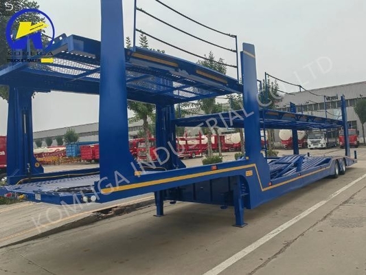 2 eixos 6 a 8 unidades de elevação hidráulica de transporte de transporte de veículos reboque de carro com 13/16 toneladas eixo