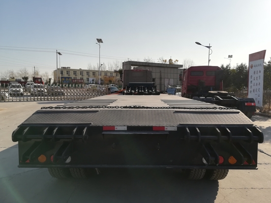 3 eixos 50tons 60tons Container Tractor Lowbed Trailer com materiais