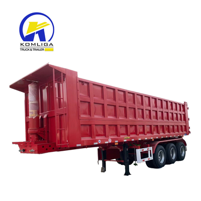 Conjunto completo de Hyva Lifting Hidráulico C U Forma Tri Axle 25 Ton Tractor Tipper Trailer
