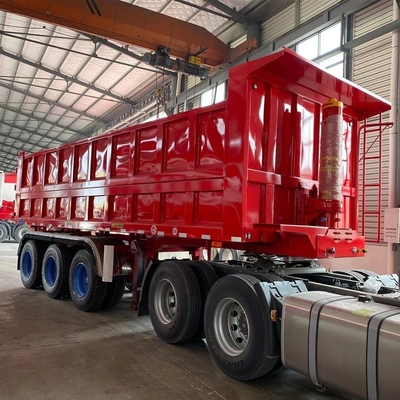 60 toneladas 3 eixos Fuwa Bwp Remolque de camião para transporte de carga pesada