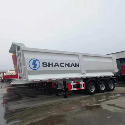 Peças sobressalentes Técnicas Suporte de tractor de cama plana Trailers de inclinação 3 eixos 40 metros cúbicos